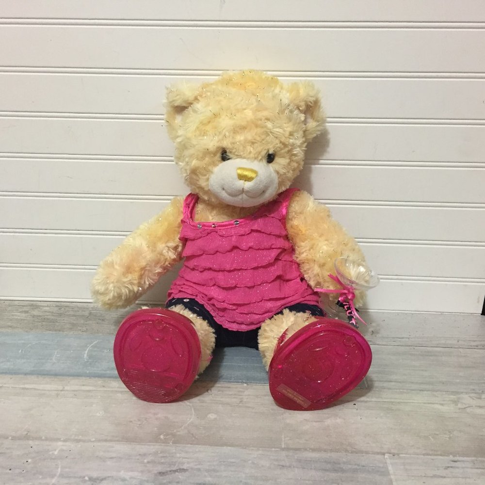 Build a Bear Yellow Gem of a Friend Treasured Topaz 16" Martini Glass